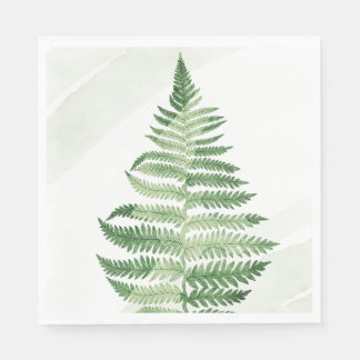 Minimalist Green Fern Napkin
