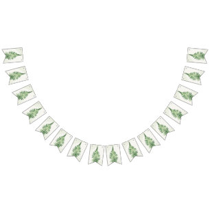 Minimalist Green Fern Wedding Sign