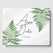 Minimalist Green Fern Wedding Sign