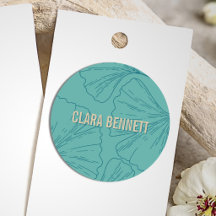 Minimalist Green Floral Elegant Botanical