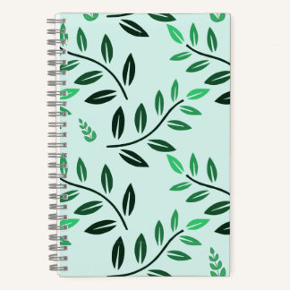 Minimalist Green Foliage Journal Botanical Nature