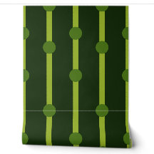 Minimalist Green Geometric Dots and Stripes
