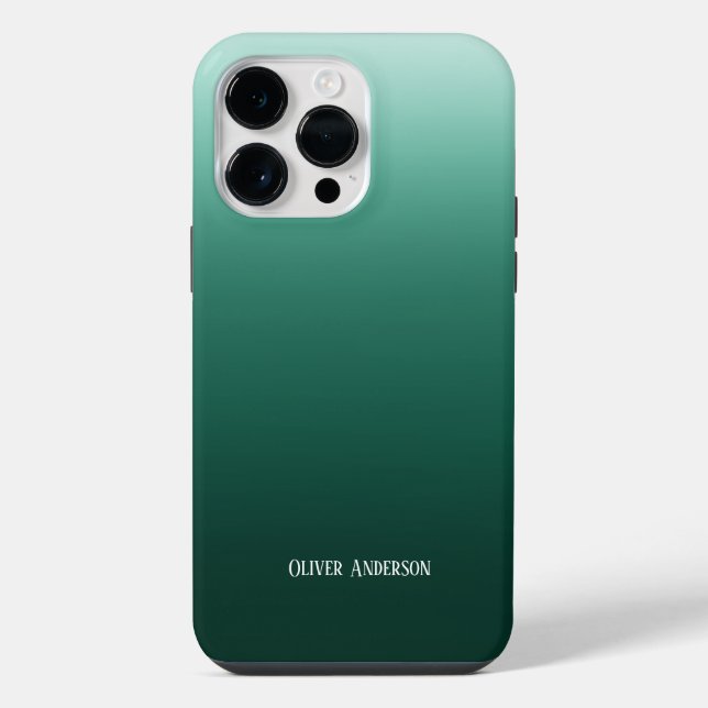 Minimalist Green iPhone Case (Back)