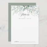 Minimalist Greenery Eucalyptus Wedding Advice Card<br><div class="desc">This minimalist greenery eucalyptus wedding advice card is perfect for a rustic wedding. The design features watercolor elegant green eucalyptus leaves.

These cards are perfect for a wedding,  bridal shower,  baby shower,  graduation party & more. Personalise the cards with the names of the bride and groom,  parents-to-be or graduate.</div>