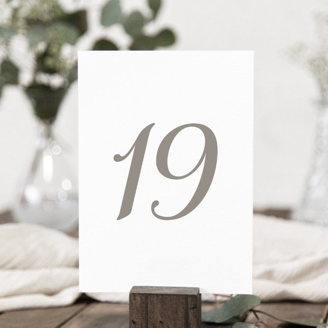 Minimalist Grey Colour Table Number 19 (Creator Uploaded)