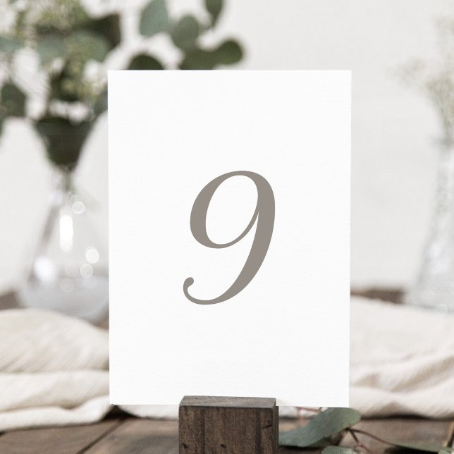 Minimalist Grey Colour Table Number 9 (Creator Uploaded)