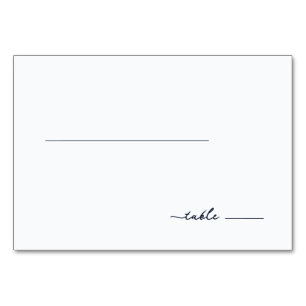 Minimalist Grey Line Calligraphy Table Number