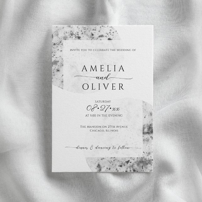 Minimalist grey | Wedding Invitation (Creator Uploaded)