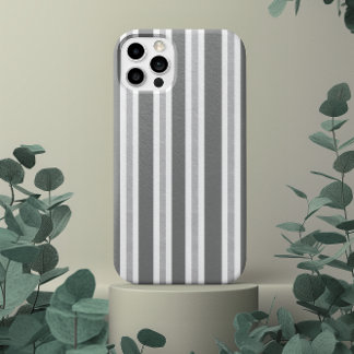 Minimalist Grey White Vertical Stripes Pattern