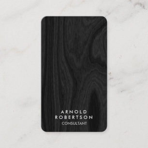 Minimalist Grey Wood Floor Modern Stylish Elegant Business Card