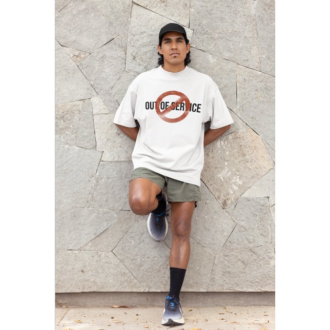 Minimalist Grunge Out of Service Graphic Tee |  (Creator Uploaded)