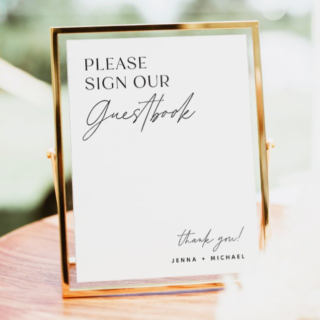Minimalist Guestbook Sign | Wedding Guest Book (Creator Uploaded)
