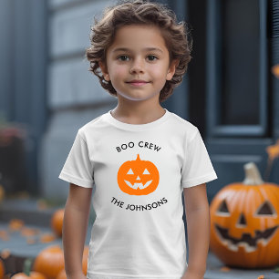 Minimalist Halloween Boo Crew – Personalised Toddler T-Shirt