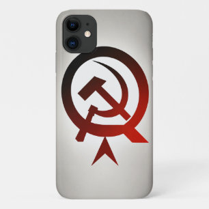 Minimalist Hammer and Sickle - Black & White Case-Mate iPhone Case