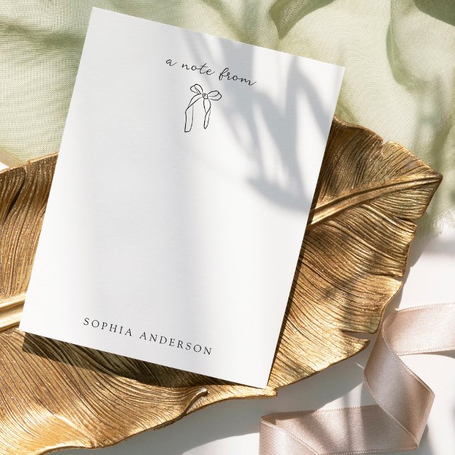 Minimalist Hand-Drawn Bow | Elegant Card (Creator Uploaded)