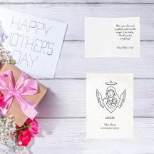 Minimalist Hand Drawn Mother`s Day Greeting