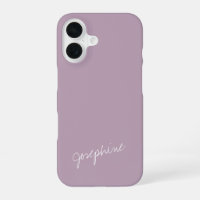 Minimalist Hand Lettering Name Dusty Lilac Custom