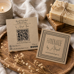 Minimalist Handmade Handcrafted Business Card