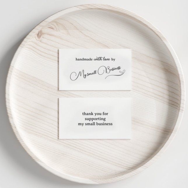 Minimalist Handmade with Love Thank You Enclosure Card (Creator Uploaded)