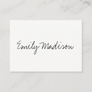 Minimalist / Handwritten Business Card