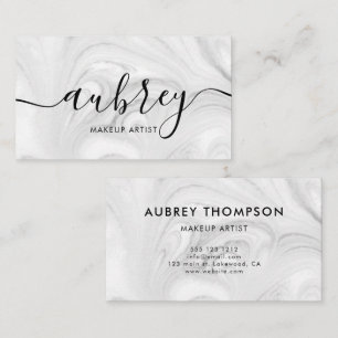 Minimalist Handwritten Calligraphy   Custom Business Card