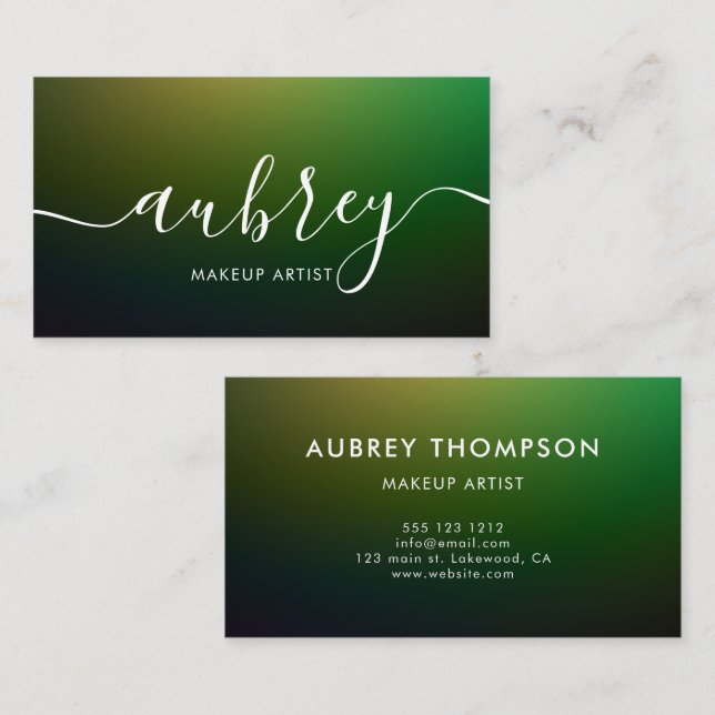 Minimalist Handwritten Calligraphy | Custom Business Card (Front/Back)
