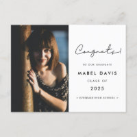 Minimalist handwritten Congratulations photo