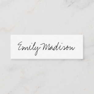 Minimalist / Handwritten Mini Business Card