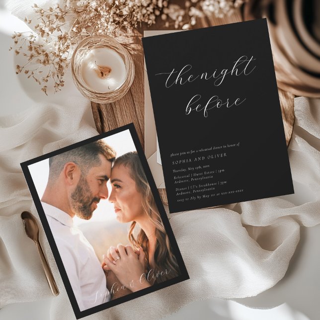 Minimalist Handwritten Rehearsal Dinner Invitation (Creator Uploaded)