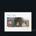 Minimalist Handwritten Script Multi Photo Four Holiday Card<br><div class="desc">Minimalist Handwritten Script Multi Photo Four Holiday Card</div>