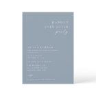 Minimalist Happily Ever After Party Dusty Blue