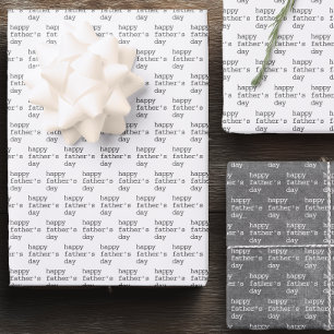 Minimalist Happy Father's Day Wrapping Paper Sheet