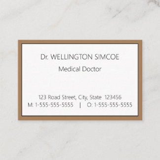 Minimalist Health Care Specialist Business Card