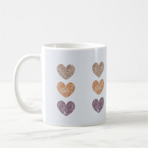 Minimalist Heart Pattern Warmth Soft Elegance Coffee Mug