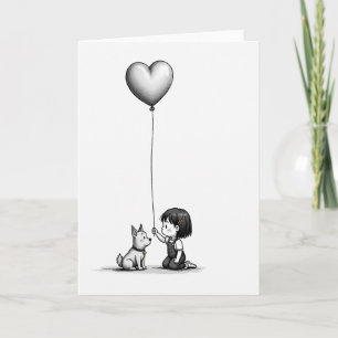 Minimalist Heart Pet Card