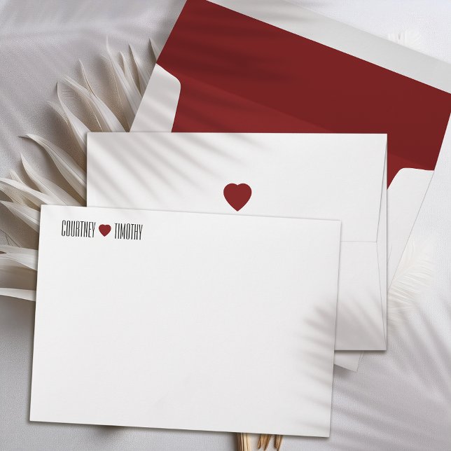 Minimalist Heart Wedding Envelope (Creator Uploaded)