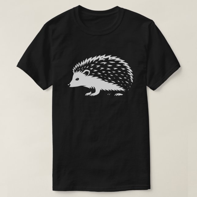Minimalist Hedgehog Walk T-Shirt (Design Front)
