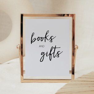 Minimalist Hello Baby Modern Books and Gifts Poster