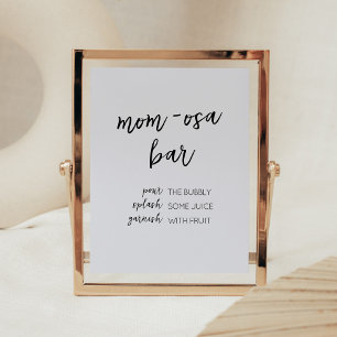 Minimalist Hello Baby Modern Mum Osa Bar Poster