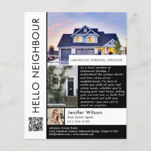 Minimalist Hello Neighbour Real Estate Introductio Flyer