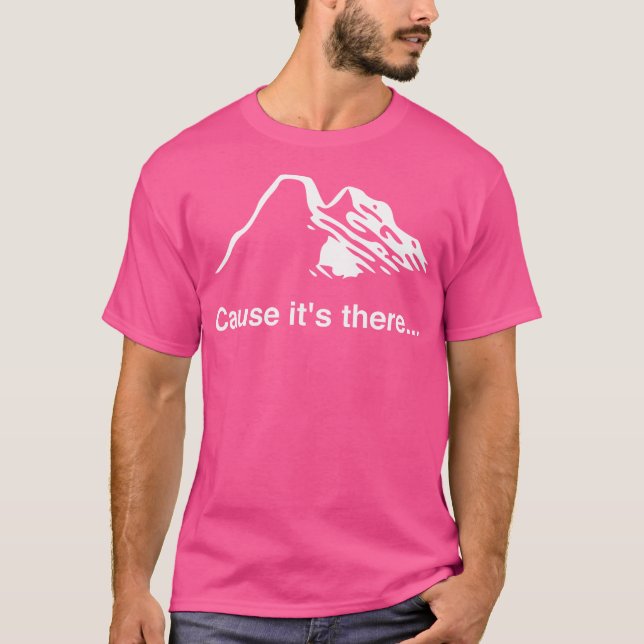 Minimalist Hiking Mountain Climbing  Bouldering T-Shirt (Front)