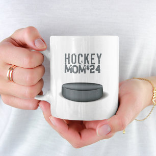 Minimalist Hockey Mum Personalised Coffee Mug