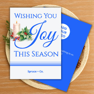 Minimalist Holiday Card Add Company Name