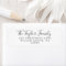 Minimalist Holiday Family Return Address Label