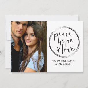 MINIMALIST   HOLIDAY   PEACE HOPE LOVE   PHOTO CARD