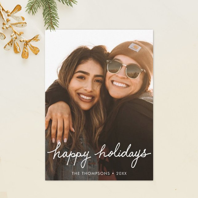Minimalist Holiday Photo Card (Creator Uploaded)