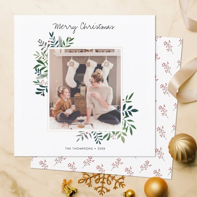 Minimalist Holiday Photo Card (Creator Uploaded)