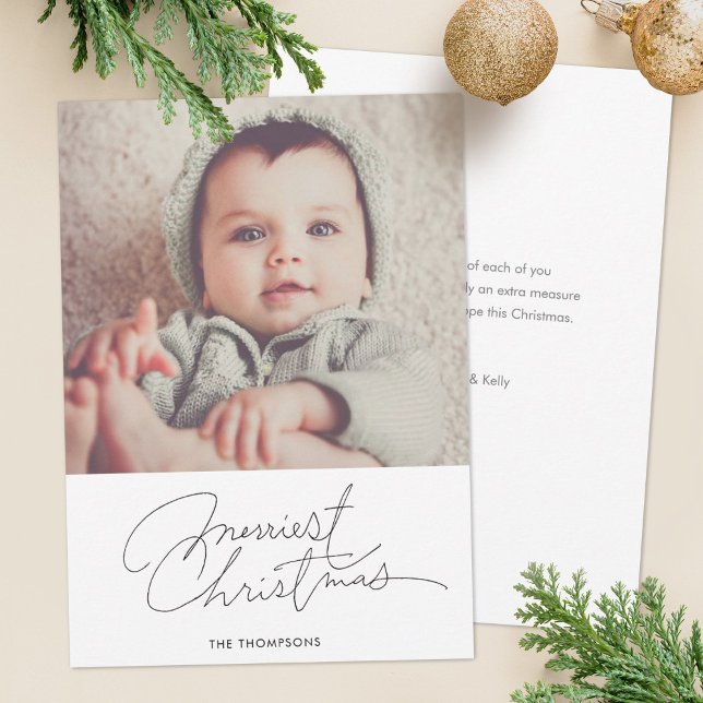 Minimalist Holiday Photo Card (Creator Uploaded)