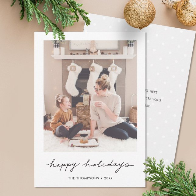 Minimalist Holiday Photo Card (Creator Uploaded)