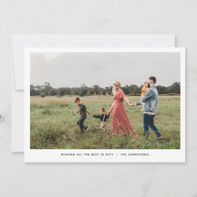 Minimalist Holiday Photo Cards (Front)